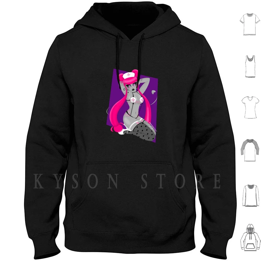 

Lilith Pin-Up Hoodie long sleeve Cotton Succubus Demon Up Halloween