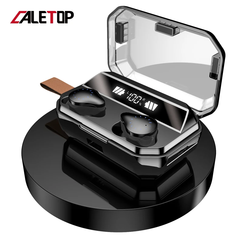 Беспроводные наушники CALETOP TWS 5 0 8000 мАч зарядный чехол светодиодный светодиодным