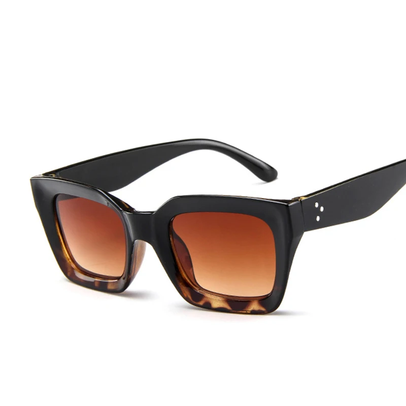 Солнцезащитные очки в пластиковой оправе для мужчин и женщин модные темные с