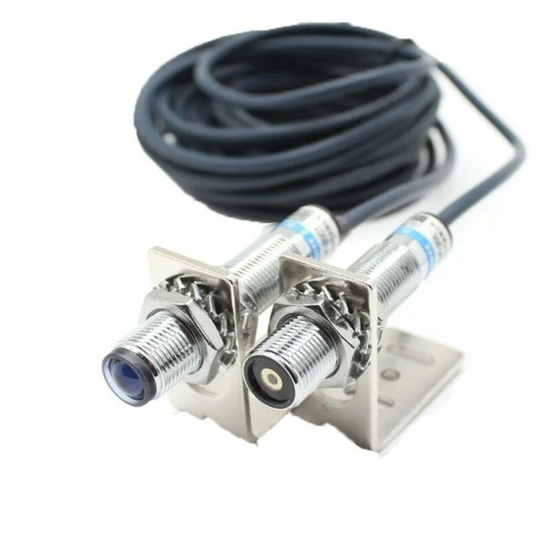 M12 NPN лазерный датчик переключатель Инфракрасный светильник латунь