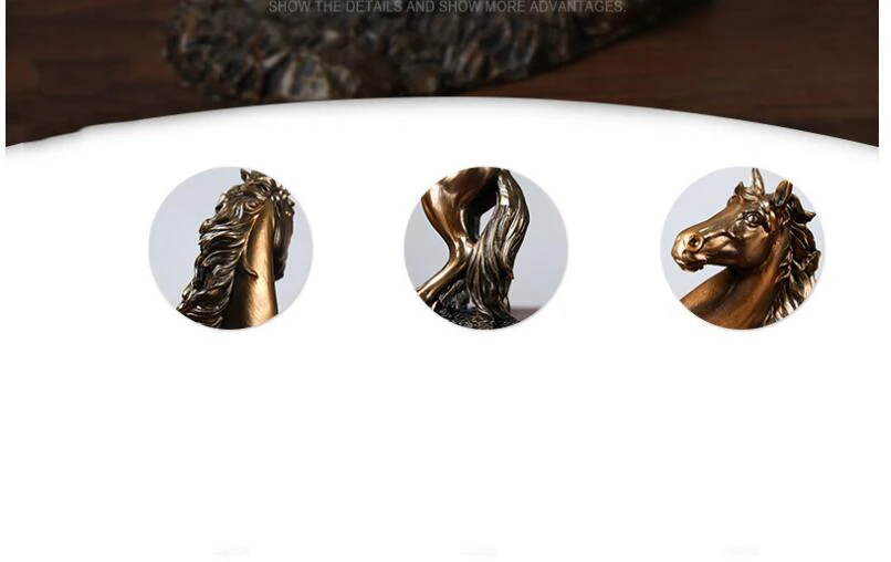 Украшение в европейском стиле с изображением лошади поделки для гостиной