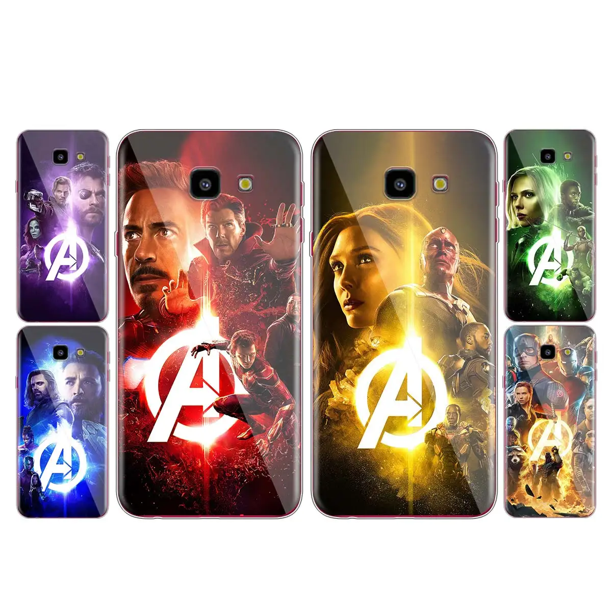 

Marvel hero colorful for Samsung Galaxy J2 J3 J4 Core J5 J6 J7 J8 Prime duo Plus 2018 2017 Soft Transparent Phone Cover