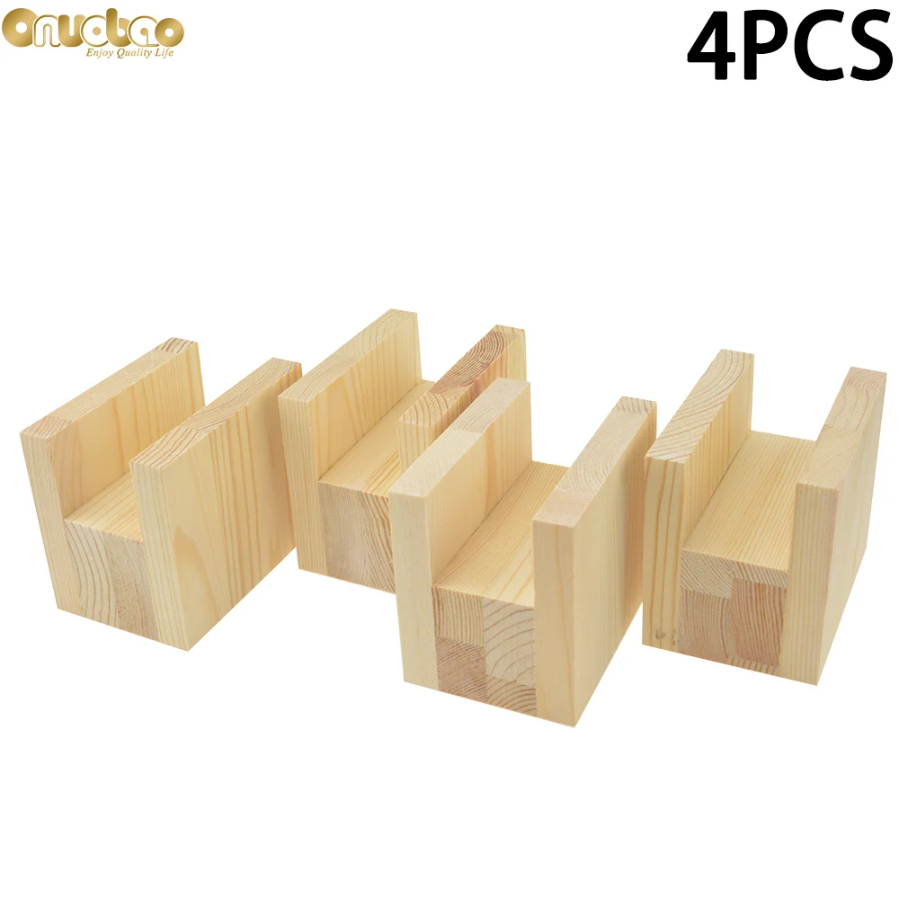 Onuobao 4PCS Wood Furniture Increase Pad Heighten 5cm/10cm Through-groove for Office Desks Computer Desks Furniture Etc