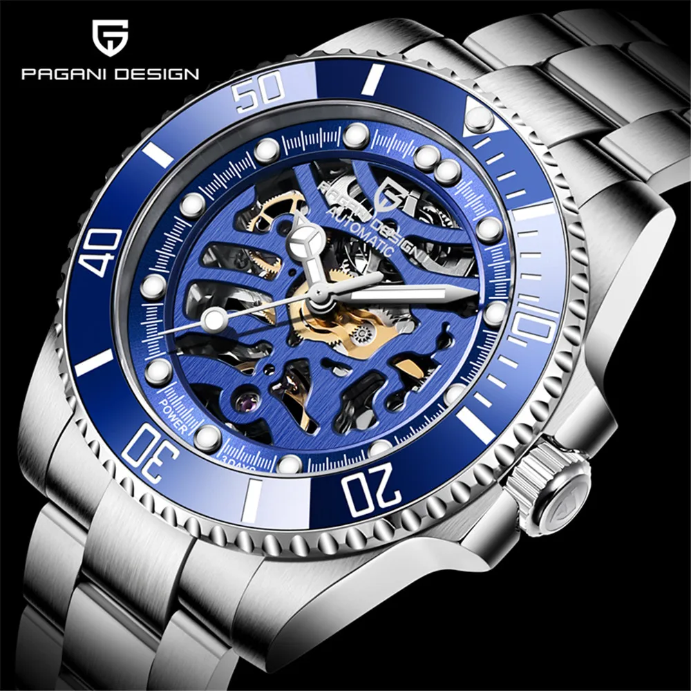 2021 New Pagani Design Top Brand Watch Men's Automatic Mechanical Watch Stainless Steel Waterproof Watch Men's Business Clock