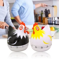 timers cute hen shape cooking timers plastic machine timer 60min alarm clock kitchen timer stopwatch kitchen tools random color
