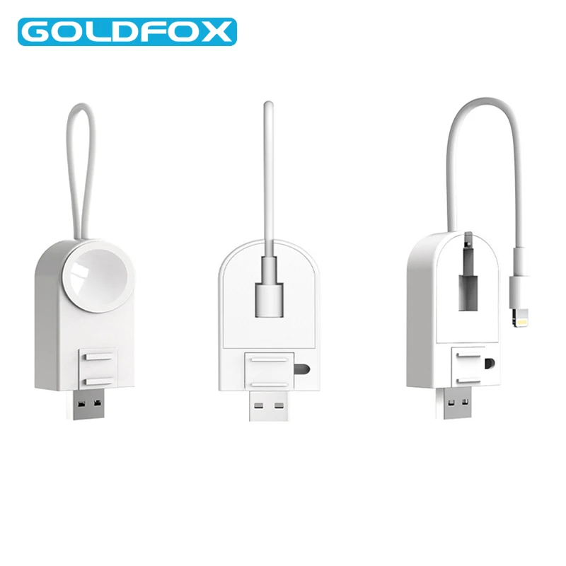 Быстрое беспроводное зарядное устройство для Apple Watch Airpods iWatch 1 2 3 4 5 USB-кабели