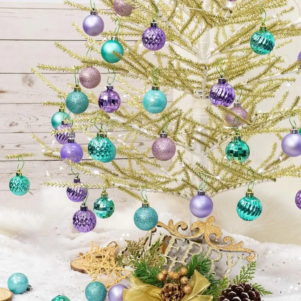 

24pcs 8cm Christmas Tree Decorations Balls Bauble Xmas Party Hanging Ball Ornaments Christmas Decorations for Home New Year Gift