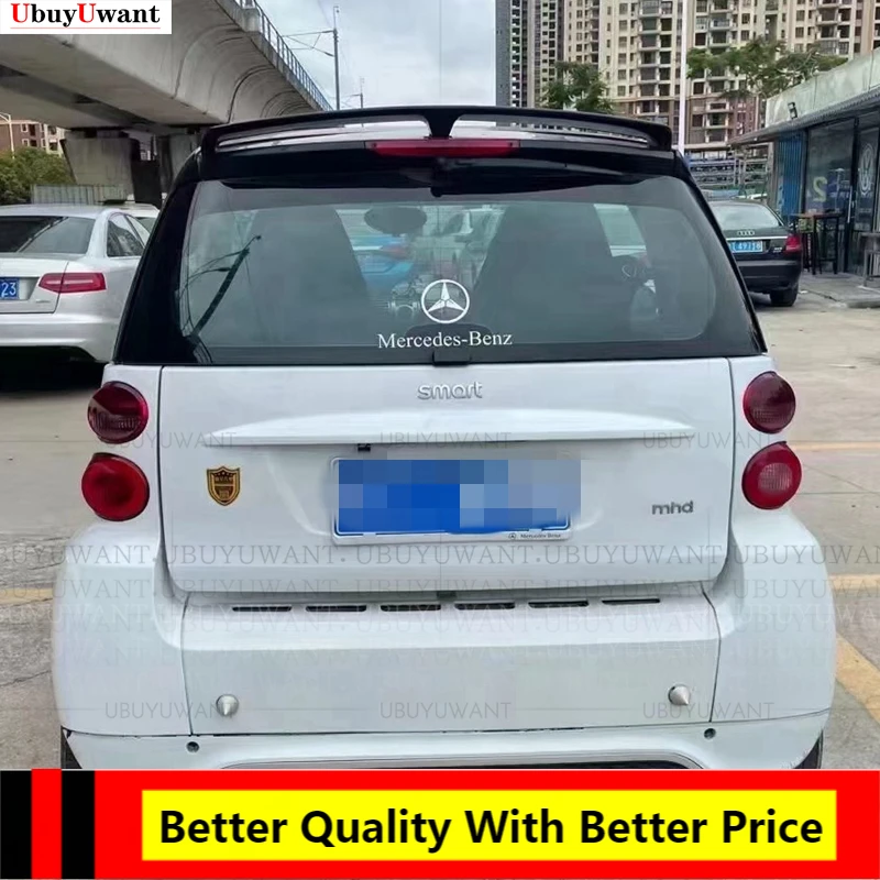 

For 451 Mercedes Smart Fortwo 451 Spoiler ABS Material Primer Exterior Car Rear Lip Wing Spoiler Decoration Car Styling