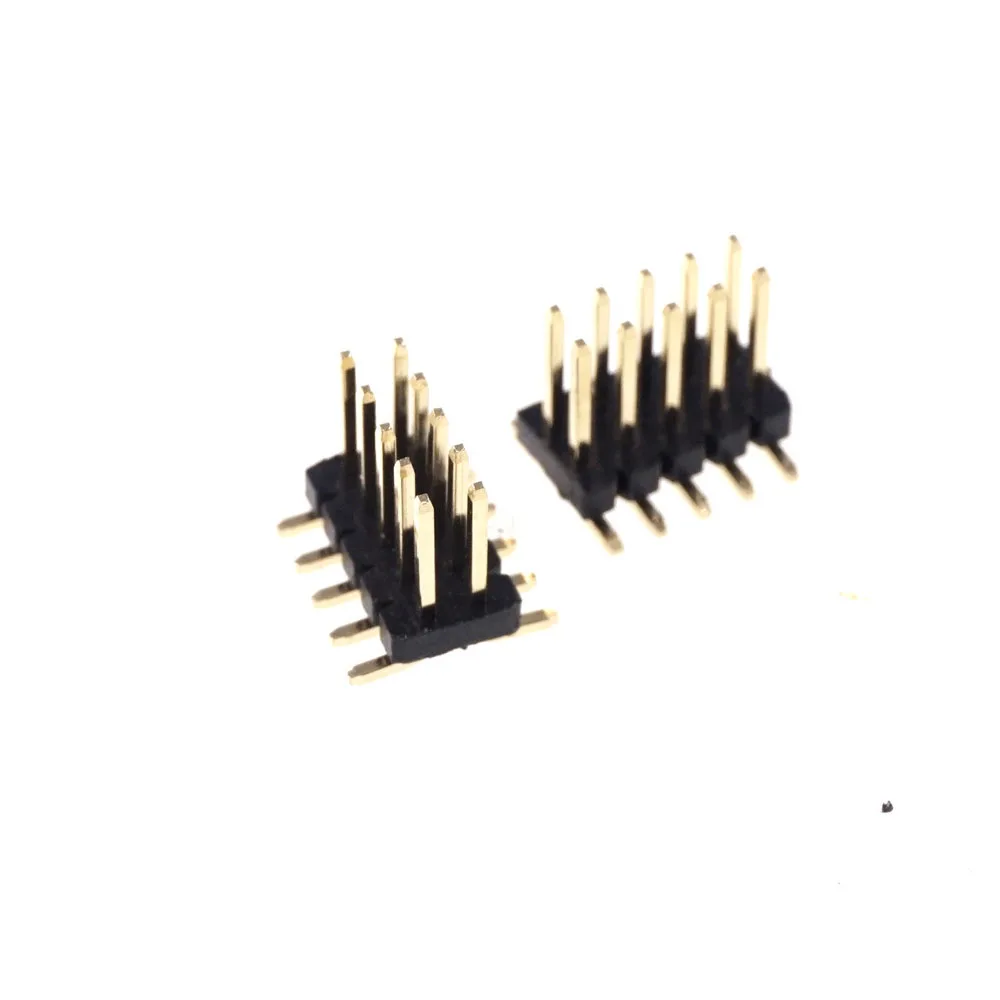 100 шт. 2x5 Positioin 10 контактов 1 27 мм штекер PCB двухрядный прямой SMT Золотая флэш-вспышка