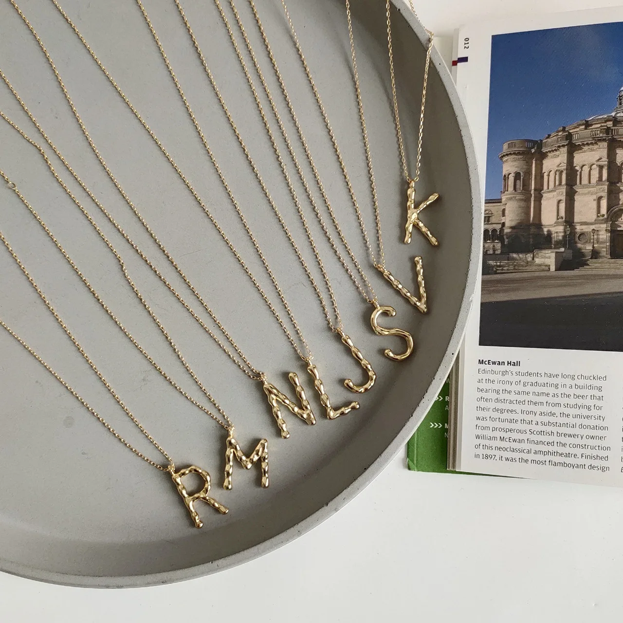 Корейское Европейское Скандинавское английское Первоначальное письмо колье