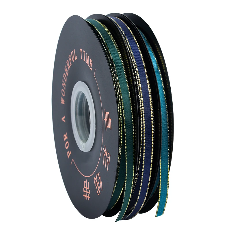 50 ярдов атласная лента для детской декоративной блестящей ленты бант ручной