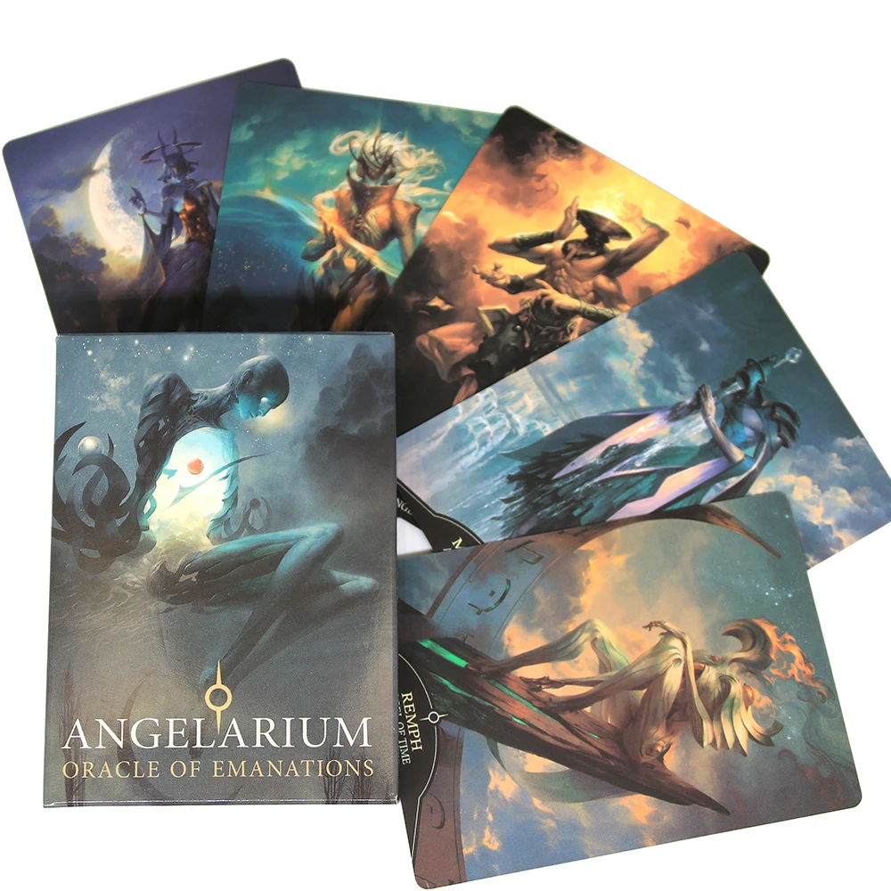 

Настольная игра Angelarium с изображением оракла эманаций, предсказаний, Таро-карт для семейвечерние НКИ, с руководством в формате PDF