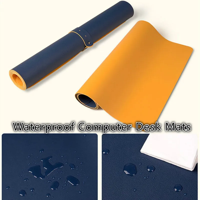 40*80/45*90cm PU Computer Desk Gaming Mouse Pad Large Size Desktop Mat for Office Organizer Anti-slip PC Gamer Mousepad | Дом и сад