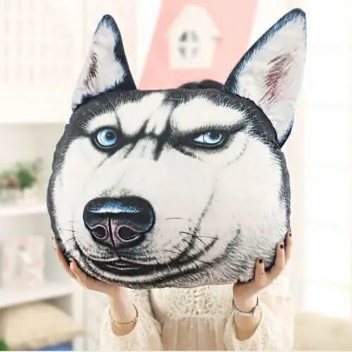 GH плюшевый 3D напечатанный самоед Хаски Doge собака бросок креативный подушка для дома украшения - Цвет: C
