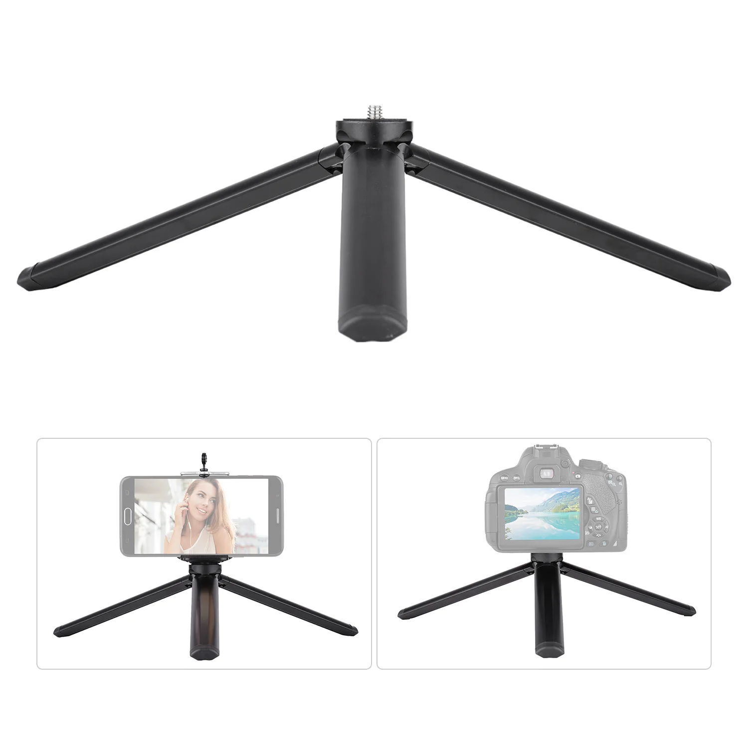 Настольный складной штатив из алюминиевого сплава с 1/4 дюймовым винтовым