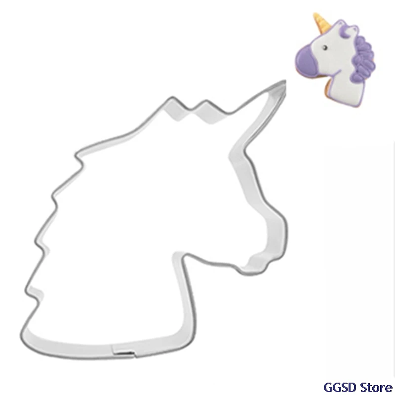 Единорог для нарезки печенья в виде Нержавеющая сталь конфеты прессформы