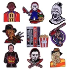 DZ10 22 Стиль Коллекция фильмов ужасов жесткие эмалированные булавки для женщин и мужчин значок Броши рюкзак воротник отворот модные ювелирные изделия