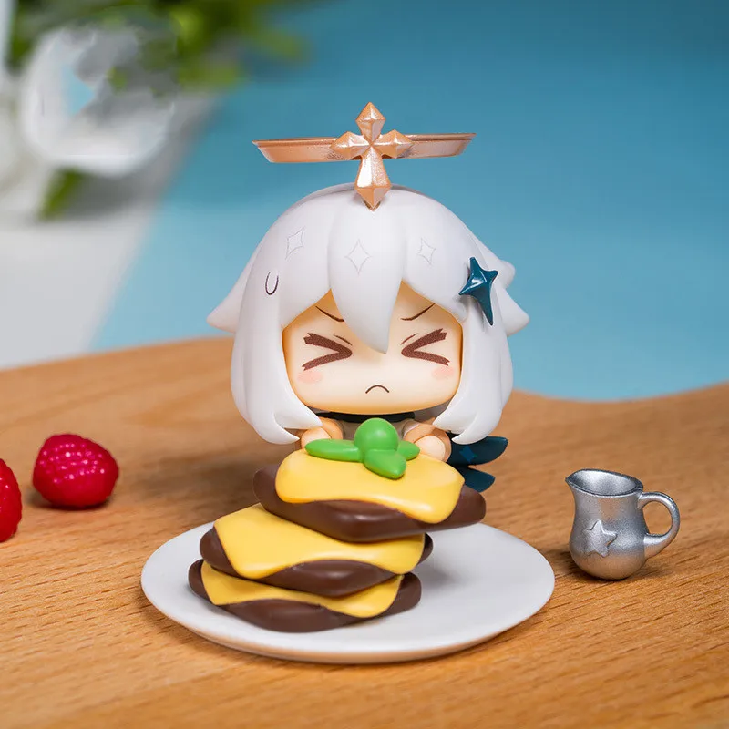 Caja ciega de juguete Genshin Impact Paimon, tem&aacute;tica de comida, figura de acci&oacute;n de Anime, Caja misteriosa sorpra, modelo Sorpresa, regalo de cumplea&ntilde;os para ni&ntilde;as-1