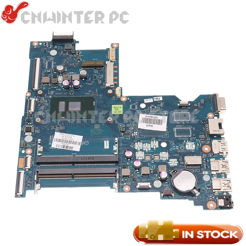 Материнская плата NOKOTION для ноутбука HP 15-AY 250 G5 909210-601 909210-001 909210-501 BDL50 LA-D704P SR2EU I3-6100U CPU