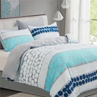 Комплект постельного белья с простым геометрическим рисунком, пододеяльник в горошек с наволочкой, комплекты из 23 предметов, постельное белье большого размера