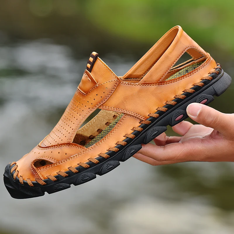 

Mens Summer Sandles Sandalia Masculina Couro Masculino Zandalias Hombre Sandalias Men Sport Sandals Sandalet Erkek Fashion