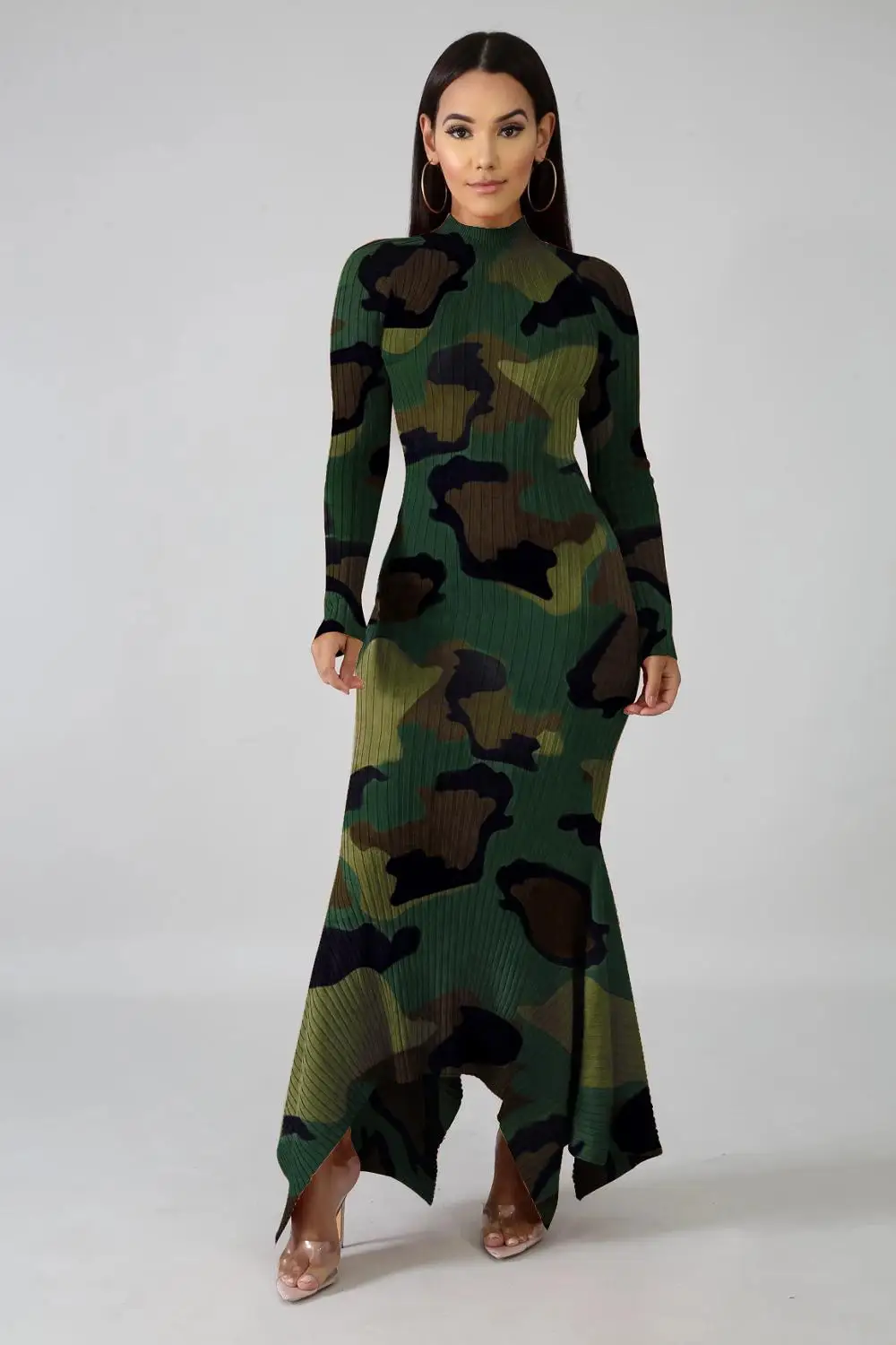 Африканские платья для женщин облегающее платье макси в полоску с леопардовым