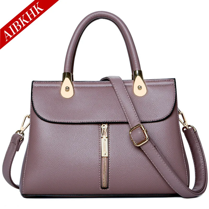 S9189-Purple Роскошные брендовые сумки из натуральной кожи, повседневные сумки через плечо для женщин, модные женские сумки через плечо, сумка-мессенджер - Цвет: S9189-Purple
