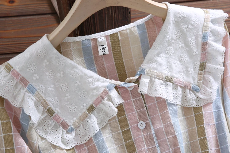 Новое Осеннее модное цветное милое платье в клетку женское Сетчатое с длинным