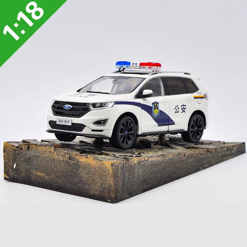 Оригинальный завод Аутентичные 1:18 FORD EDGE 2016 литье под давлением SUV полицейская