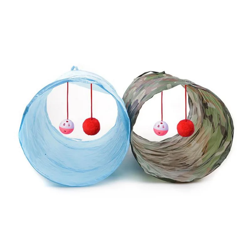 2/4/5 Holes Pet Cat Toys Tunnel Play Tubes Collapsible Crinkle Kitten Interactive Puppy Ferrets Rabbit Dog | Дом и сад