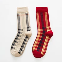 5 pairslot cotton women socks red striped fun spring autumn wish casual outdoor crew sockken long