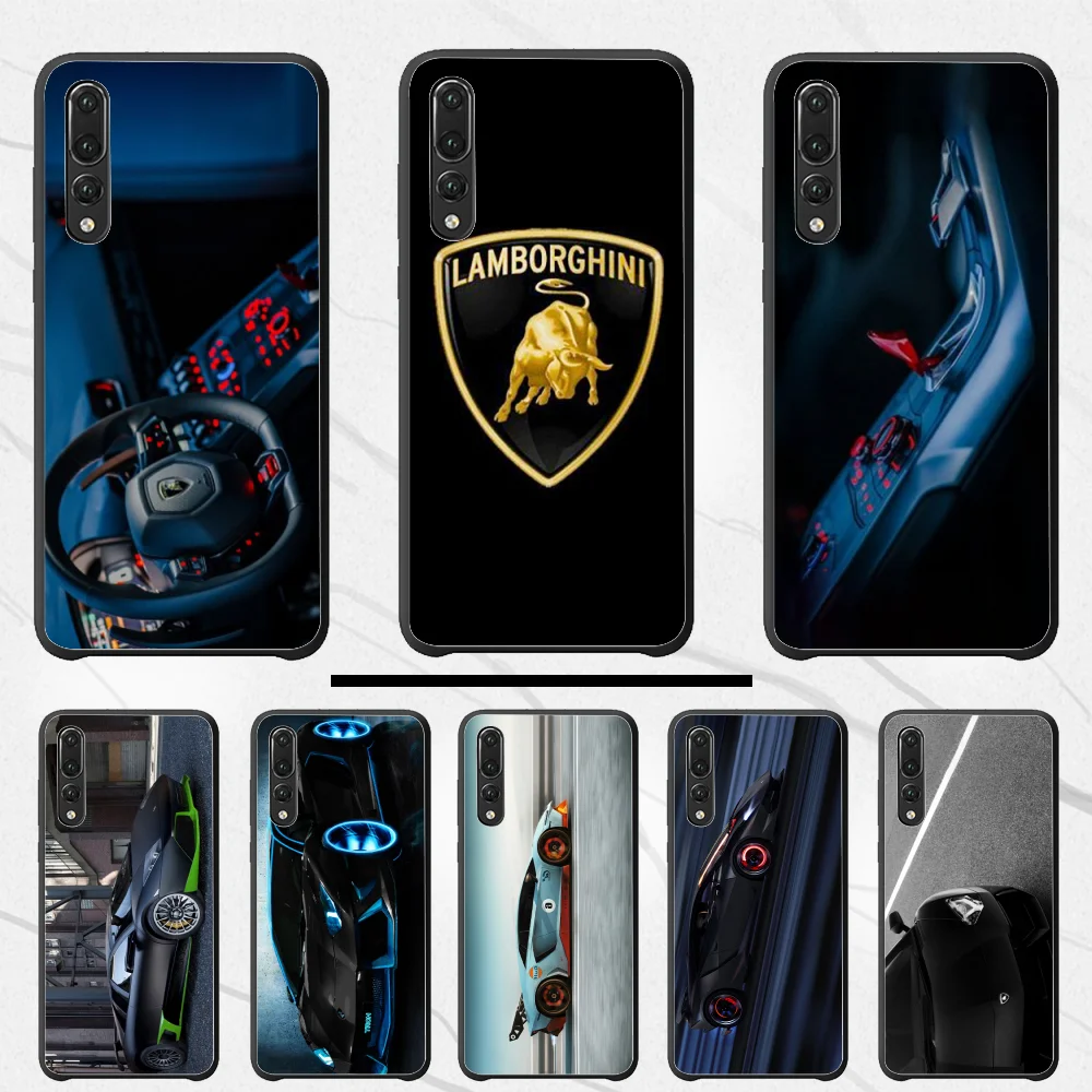 Для Huawei P30 роскошный Super Run Lamborghini DIY чехол для телефона с рисунком pro lite P9 P8 2017 2016