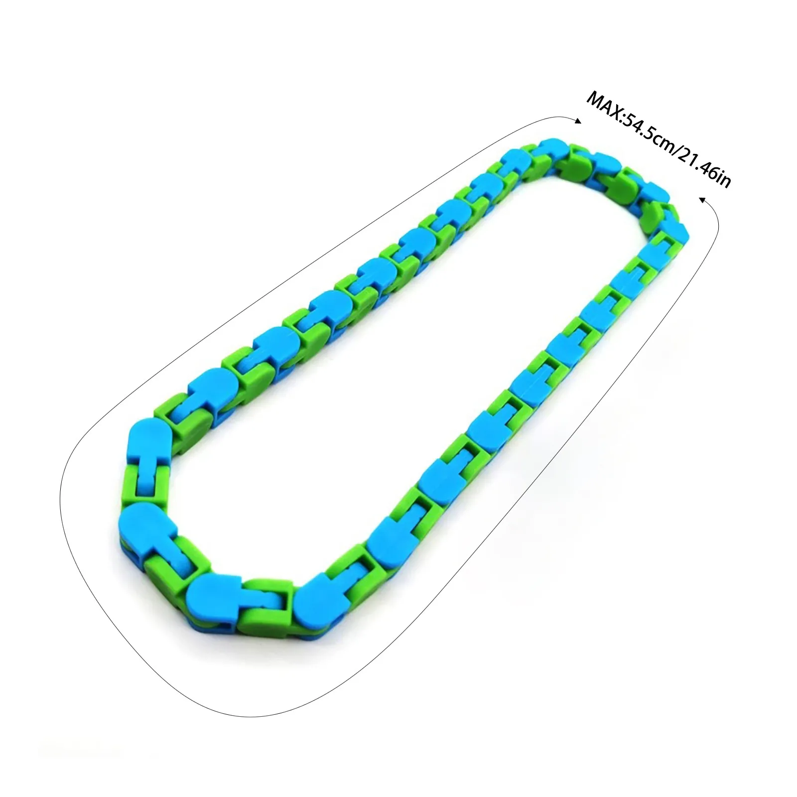 

7PC wacky tracks Colorful Puzzle Sensory Fidget Toys Stress Relief Rotate And Shape Autism Snake Puzzles Classic 48 Bit Abreact