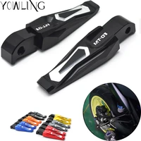 left and right motorcycle folding foot pegs foot pegs motorbike footrest pegs pedals for yamaha mt 01 mt 01 mt01 2014 2015 2016