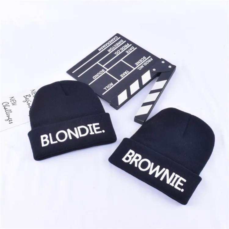 BLONDIE коричневый высокого качества горячая Распродажа облегающие шапки для