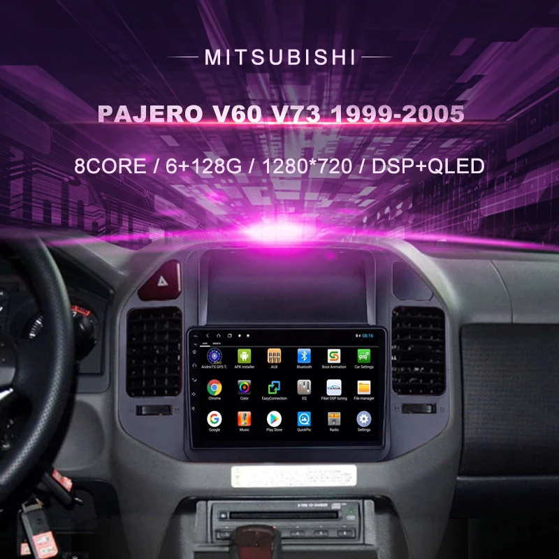 Автомобильный DVD плеер для Mitsubishi Pajero V60 V73 (1999 2006) автомобильное радио