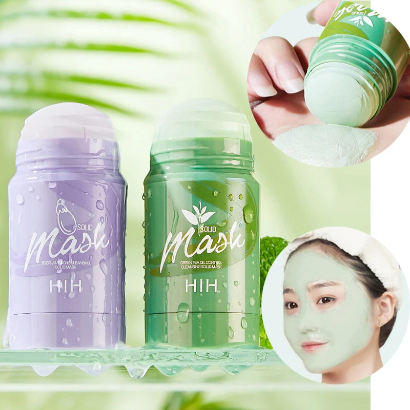 

40g Green Tea Blackhead Mud Mask Skin Care Remove Acne Nose Deep Cleansing Pore Green Mask Stick Deeping Cleaner Detox Mask