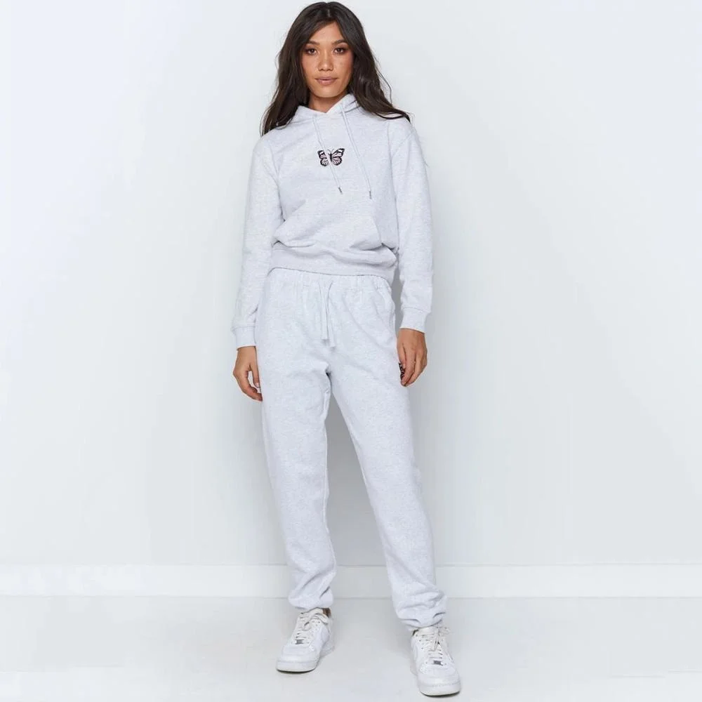 Женская толстовка и модные брюки из 2 предметов повседневная одежда для бега