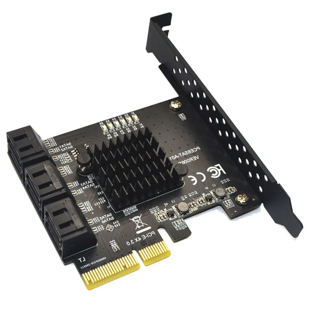 pci e 6 портов sata карта pci e 4x карты pci express на sata
