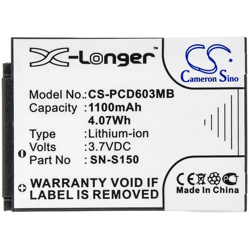 Аккумулятор Cameron Sino для Philips 996510061843 N S150 SN S150|Цифровые аккумуляторы| |