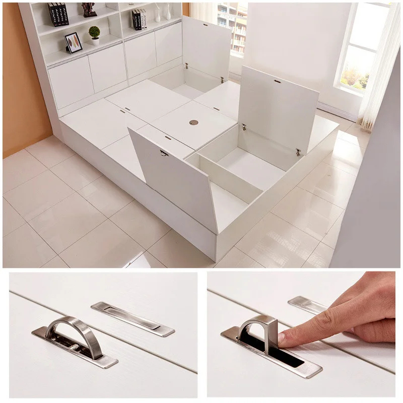 Татами скрытые дверные ручки из цинкового сплава Встраиваемая ручка купе крышка