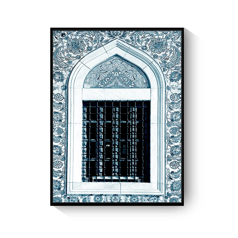 

Nordic Morocco Door Castle Casablanca Palace Vintage Posters World Famous Architecture Art Pictures Prints Canvas Painting Decor