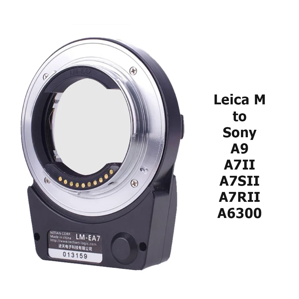 

TECHART LM-EA7 Auto Focus Lens Adapter Ring for Leica M LM Lens to Sony NEX A7RII A6300 A9 A7SII Cameras Lens Adapter