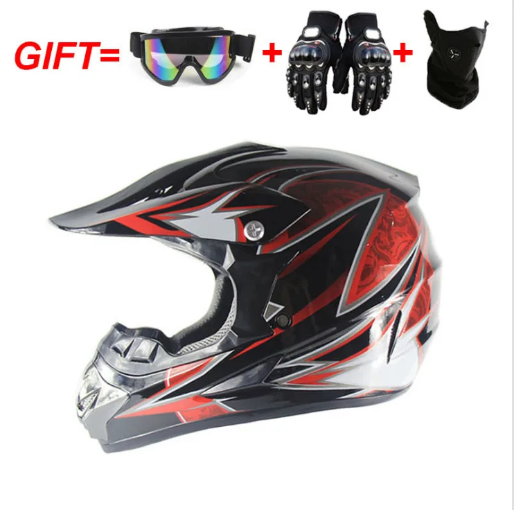 

All Season Men's and Women's Cross-country Helmets Full Helmets, Goggles, Masks and Gloves Motorcycle Dirt Bike Helmet