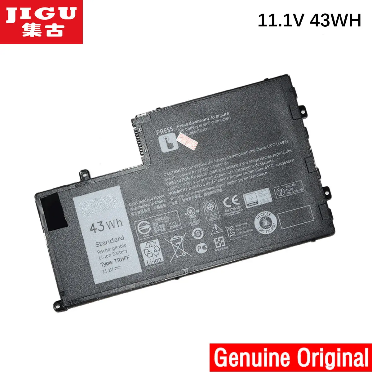JIGU Оригинальный аккумулятор для ноутбука 1V2F6 01v2f6 DL011307 PRR13G01 TRHFF DELL Inspiron 15 5000 5547 Latitude