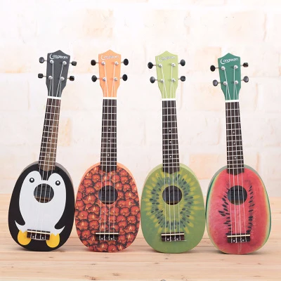 

Soprano Ukulele 21 Inch Electric Hawaiian Guitar Lovely 4 Strings Ukelele Guitarra Uke Mahogany Wood Musical Instruments