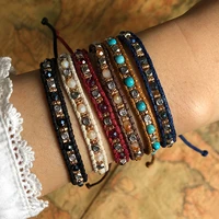 friendship bracelet for ladies women woven bohemian seed beads braided bracelet pulseras ethnic jewelry