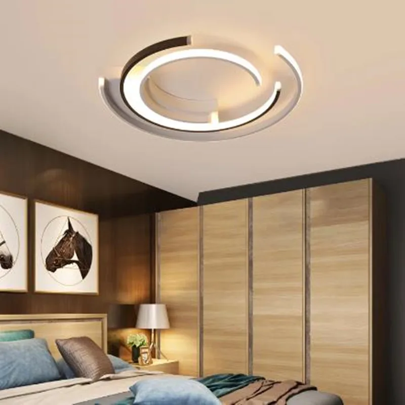 

Люстра для освещения гостиной, круглая алюминиевая потолочная лампа, современная люстра