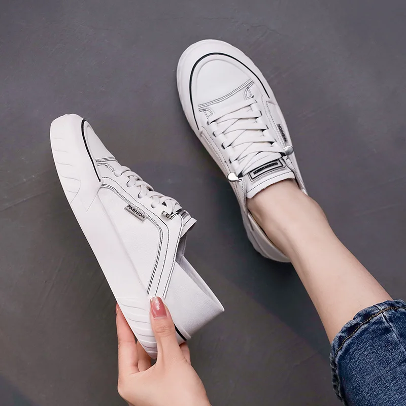 Белые женские кроссовки SWQZVT на весну-лето женская повседневная обувь из