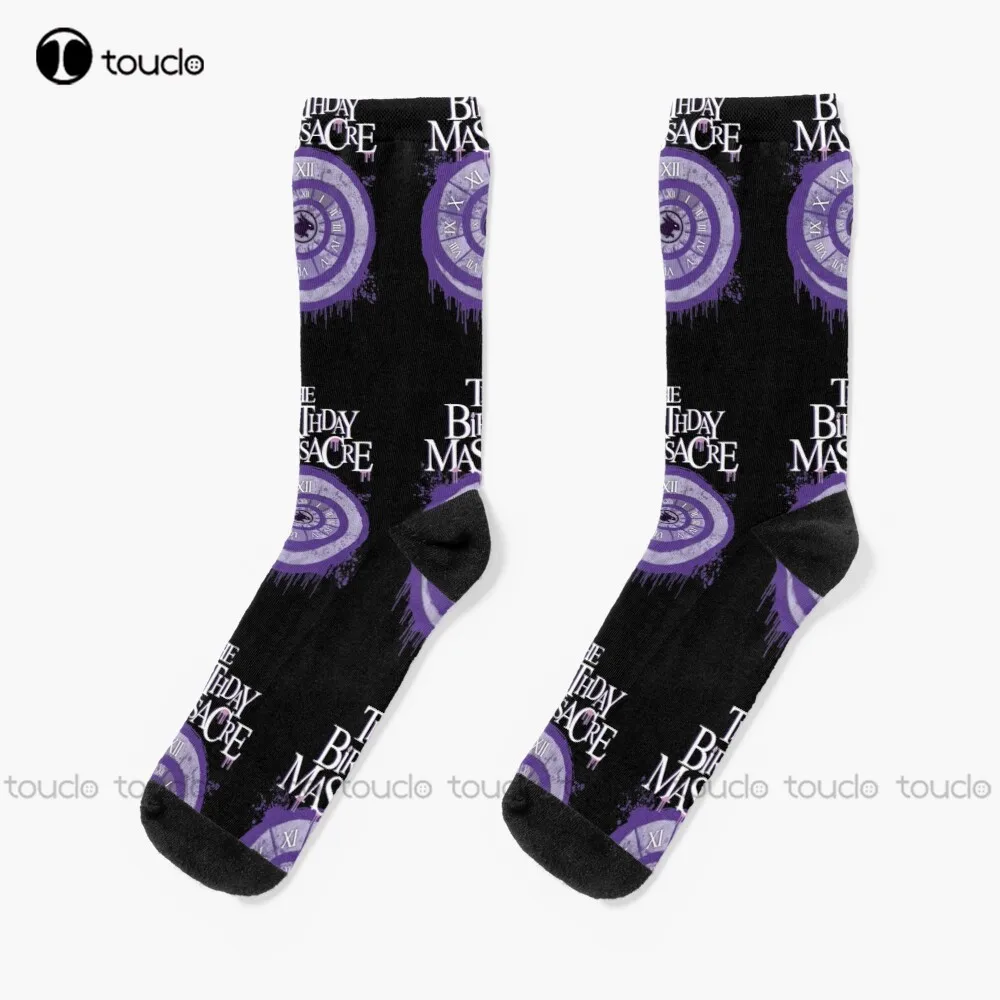 

The Birthday Massacre' Clock Socks Unisex Adult Teen Youth Socks Personalized Custom 360° Digital Print Hd High Quality
